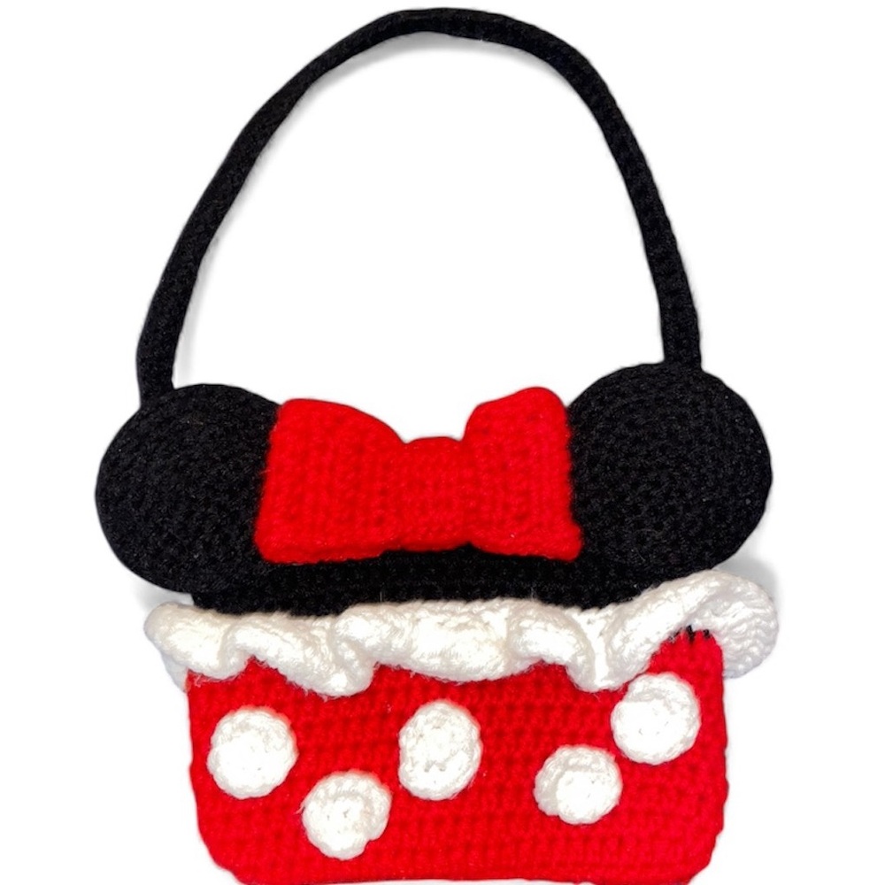 Handmade crotchet Minnie Mouse handbag